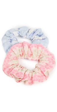 LoveShackFancy Namina Scrunchie Set Pink Sky One Size