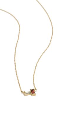 ALIITA Tu Y Yo Baguette Necklace Pink/Red One Size