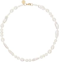 Simone Rocha White Legato Pearl Necklace