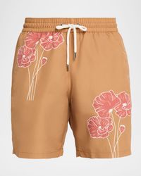 Men's Santos Linear Floral Swim Shorts