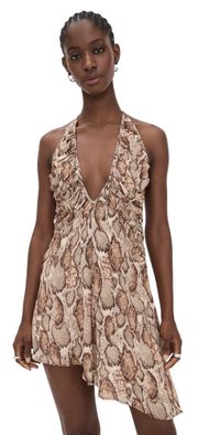 AFRM Sabrina Dress Sand Snake S