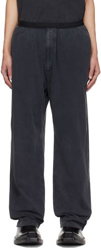 Balenciaga Pantalon noir à taille élastique