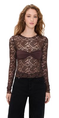 Lioness Midnight Long Sleeve Top Shaved Chocolate M