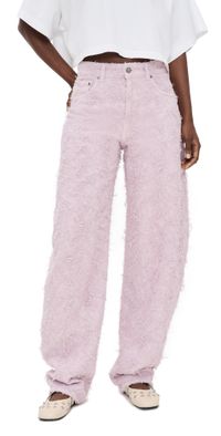 HAIKURE Bibi Faux Fur Denim Jeans Primrose 23