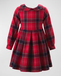 Girl's Tartan-Print Pleated Dress, Size 2-10