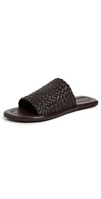 St. Agni Woven Minimal Slides Chocolate 36