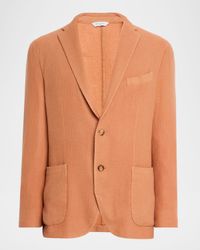 Men's Textured Cashmere Two-Button Blazer
