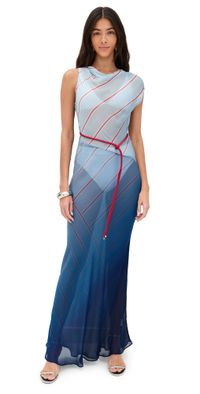 ROAME Capri Maxi Dress Stripes of the Seas L