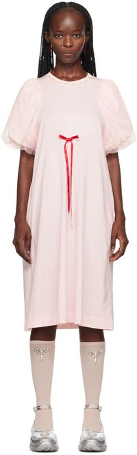 Simone Rocha Pink Pearl Midi Dress