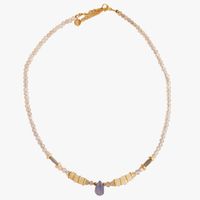 Ginandger - Collier cyanite et labradorite - Taille Unique - Multicolore