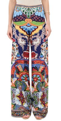 alice + olivia Athena Clean Wide Leg Pants On The Road 6