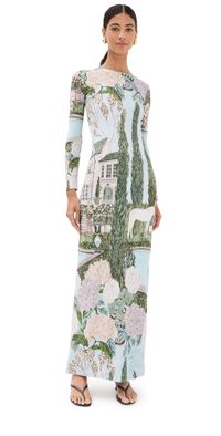 Isla & White Marina Dress Provence XS