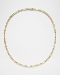 18K Yellow Gold Bare Bar Tennis Necklace