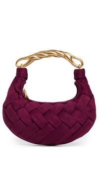 JW PEI Orla Faux Leather Weave Handbag Claret One Size
