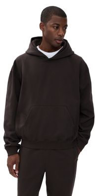 Reigning Champ Brushed Fleece '97 Relaxed Hoodie Coffee L
