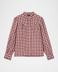 Alanna Check Long-Sleeve Shirt