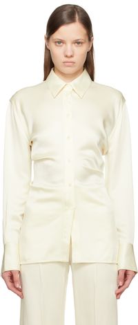 TOTEME Off-White Slouch Waist Shirt