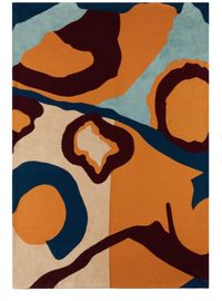 The Elder Statesman Blue & Yellow ollio Edition Aerial Blanket