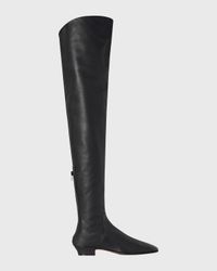 Awar Leather Over-The-Knee Boots