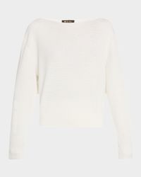 Dora Baltea Boat-Neck Silk-Cotton Sweater