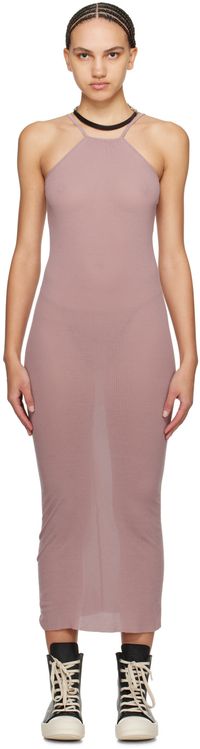 Rick Owens Pink Skorpio Midi Dress