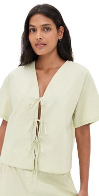 WAYF Tabitha Top Light Green XS