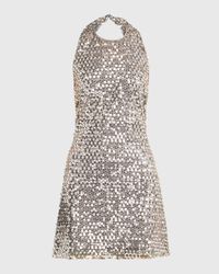 Eva Backless Bead & Sequin Mini Dress