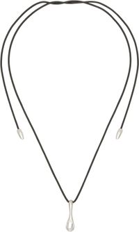 Dunton Ellerkamp Black & Silver Spoon Pendant Necklace