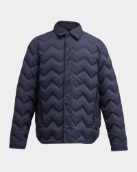 Men's Zigzag Quilted Down Jacket
