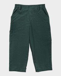 Boy's Cotton Corduroy Straight-Leg Pull-On Pants, Size 12M-18M