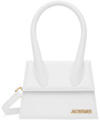 JACQUEMUS White Les Classiques 'Le Chiquito moyen' Bag
