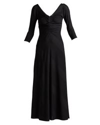 Jacquard Jersey Diagonal Stripe Maxi Dress