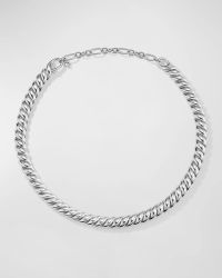Sculpted Cable Necklace in Silver, 8.5mm, 14.5-16"L