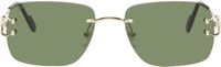 Cartier Gold 'Signature C de Cartier' Sunglasses