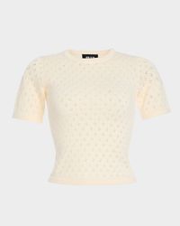 Josie Pointelle-Knit Top