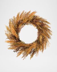 Fall Wheat & Fern 30" Wreath