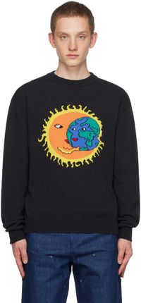 Sky High Farm Workwear Black Character Sweater