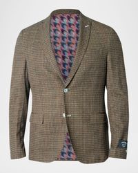 Men's Descartes Vortex Grid Check Unconstructed Blazer
