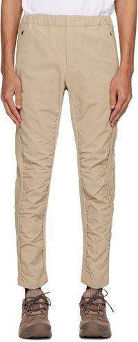 Goldwin 0 Pantalon beige à panneaux
