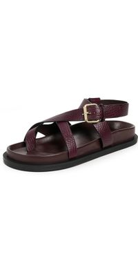 A. EMERY Elbert Sandals Mulberry Lizard 39