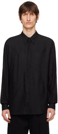 Dolce&Gabbana Black Martini-Fit Shirt