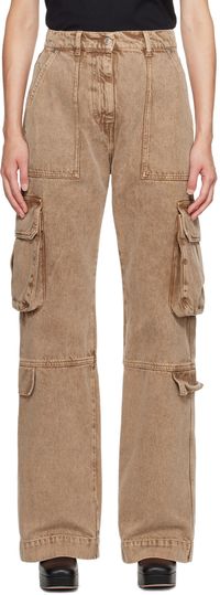 MSGM Brown Pocket Jeans