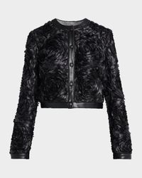 Heavy Petals Vegan Leather Jacket