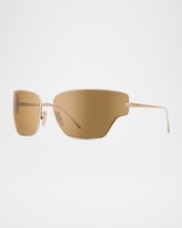 Signature Metal & Nylon Shield Sunglasses