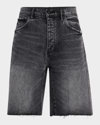 Men's Studded Vintage Denim Shorts