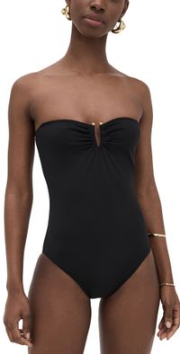 Nili Lotan One Piece Bathing Suit Black S