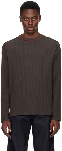 AFFXWRKS Brown Boxed Long Sleeve T-Shirt