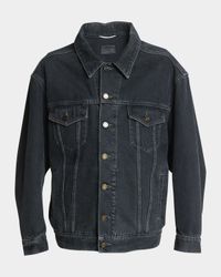 Men's Egg-Shaped Denim Jacket