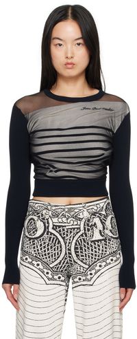 Jean Paul Gaultier Navy 'The Marinière' Sweater