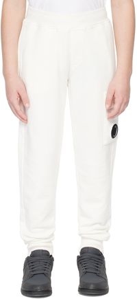 C.P. Company Kids Enfant | Pantalon cargo U16 blanc